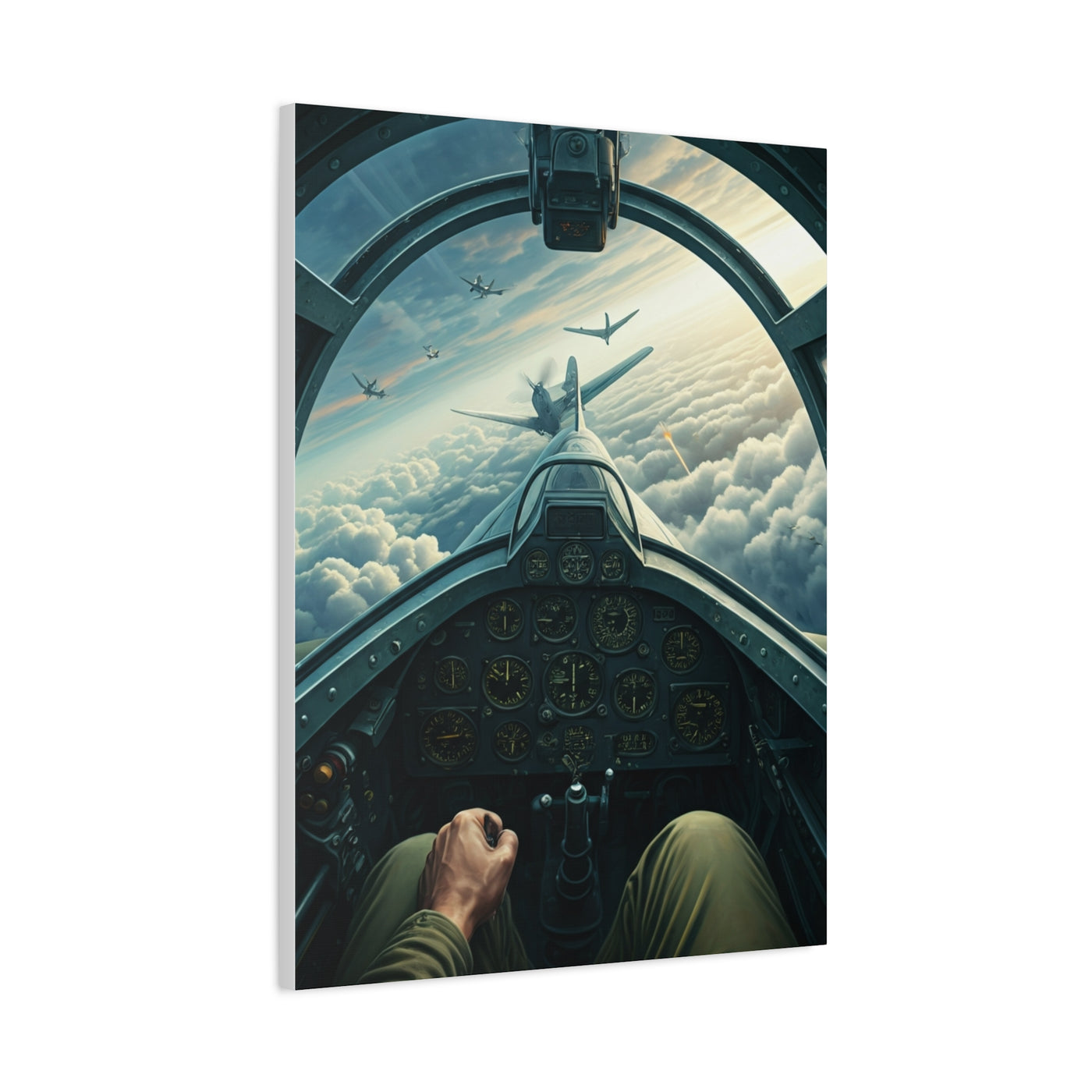 Pilot Cockpit Sky Mission View Wall Art & Canvas Prints