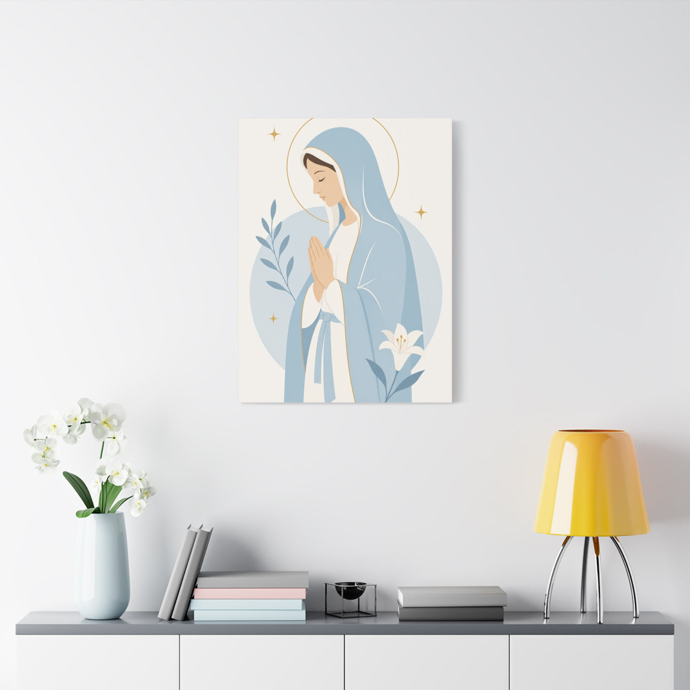 Minimalist Modern Mary Wall Art & Canvas Print