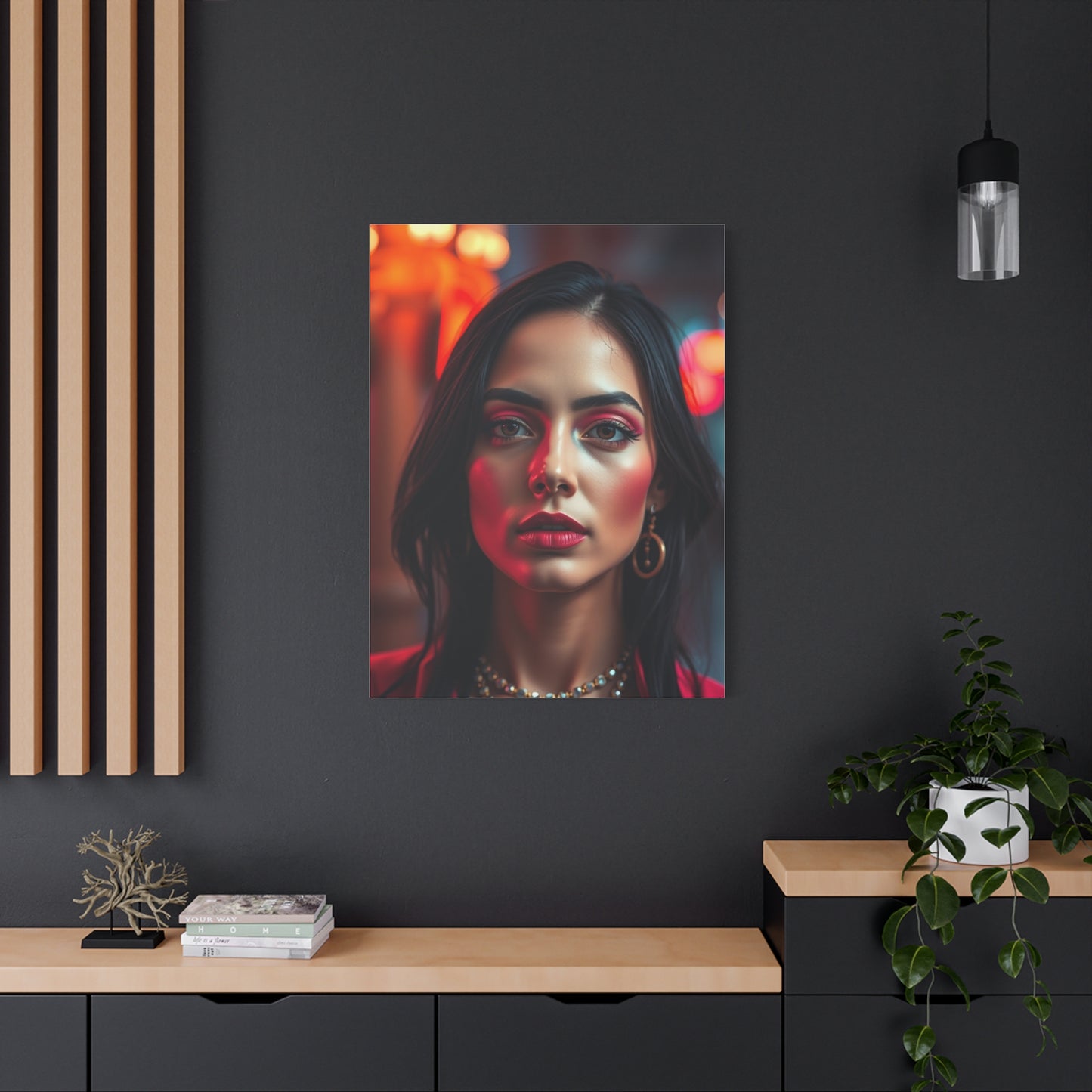 Black & Pink Art Luxury Canvas Wall Art & Canvas Print
