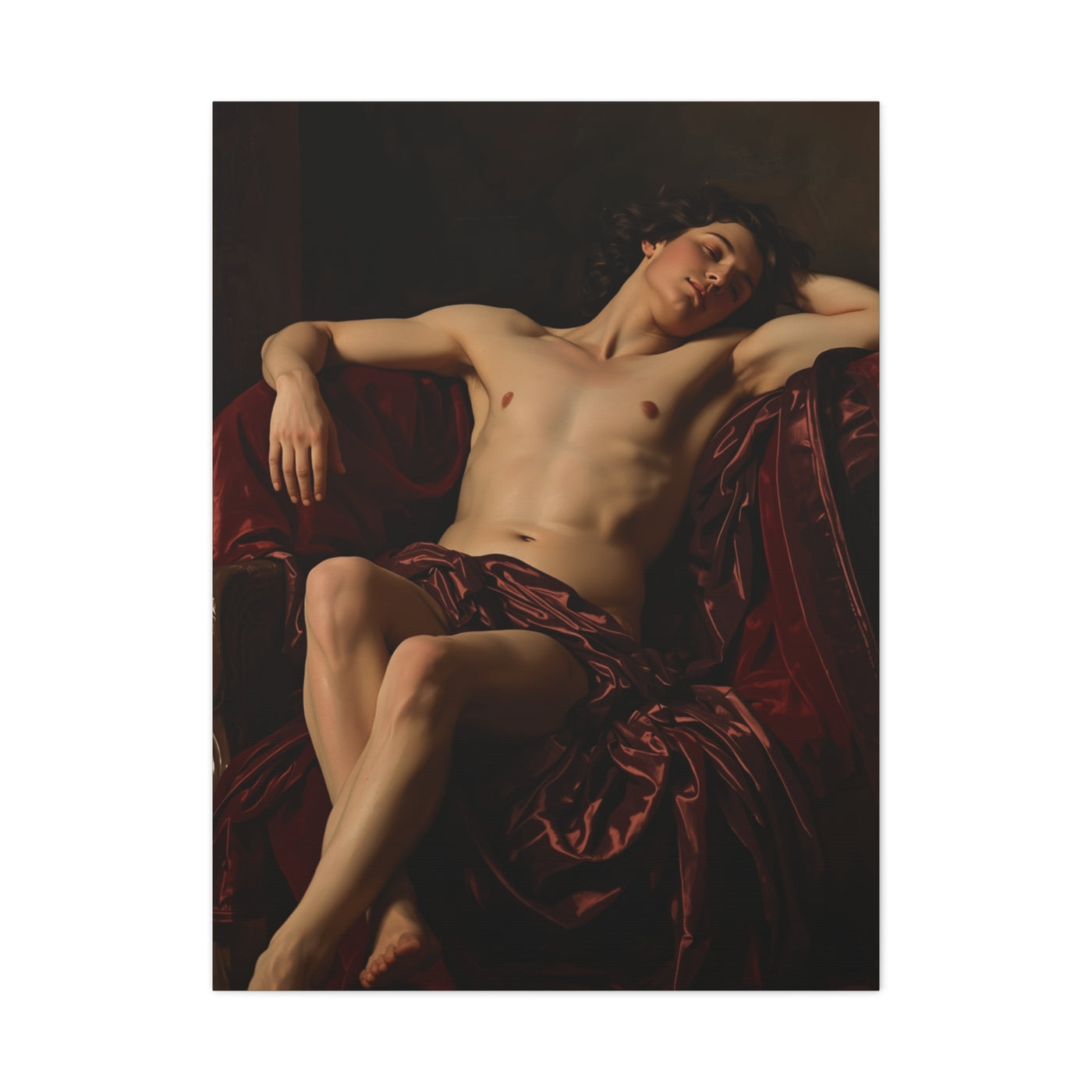 Classical Draped Male Figure Wall Art & Canvas Print
