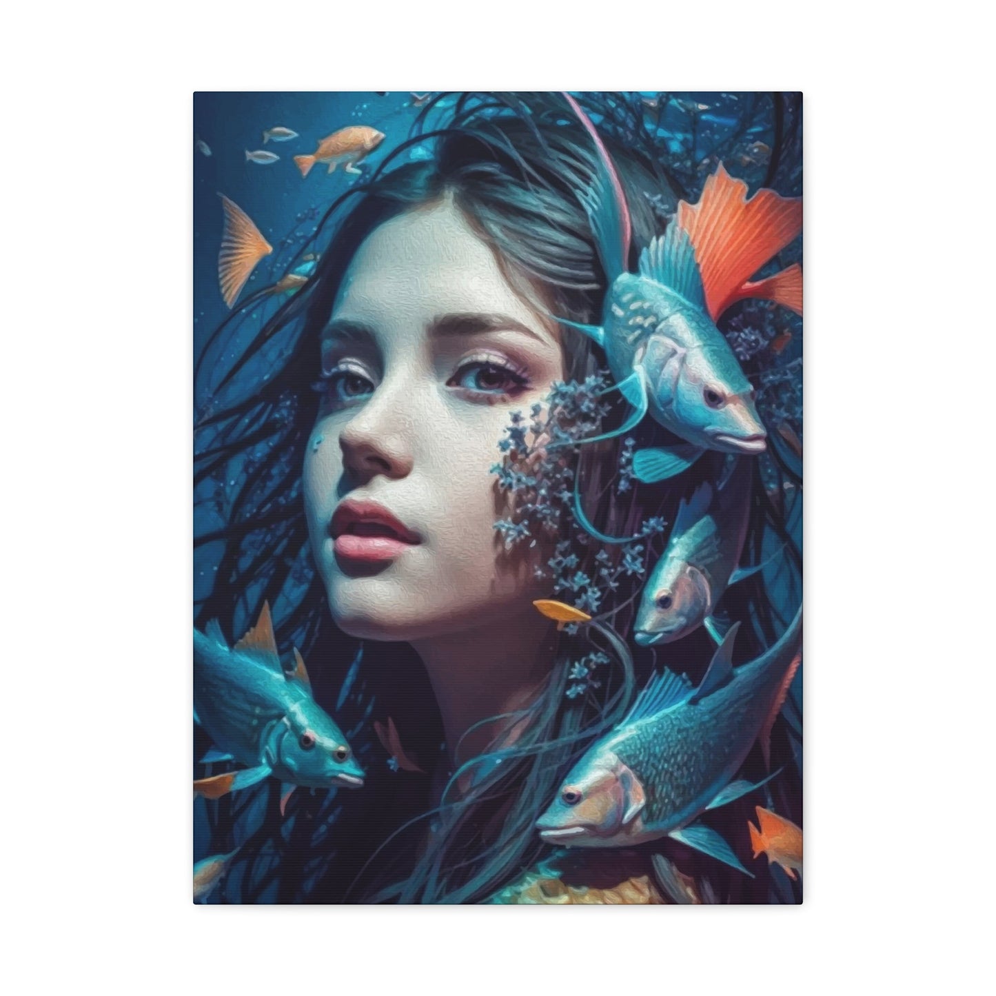 Aqua Woman Wall Art & Canvas Prints