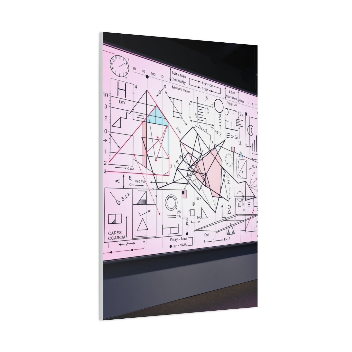 Modern Math Art for Creative Spaces Supreme Canvas Wall Art & Canvas Print