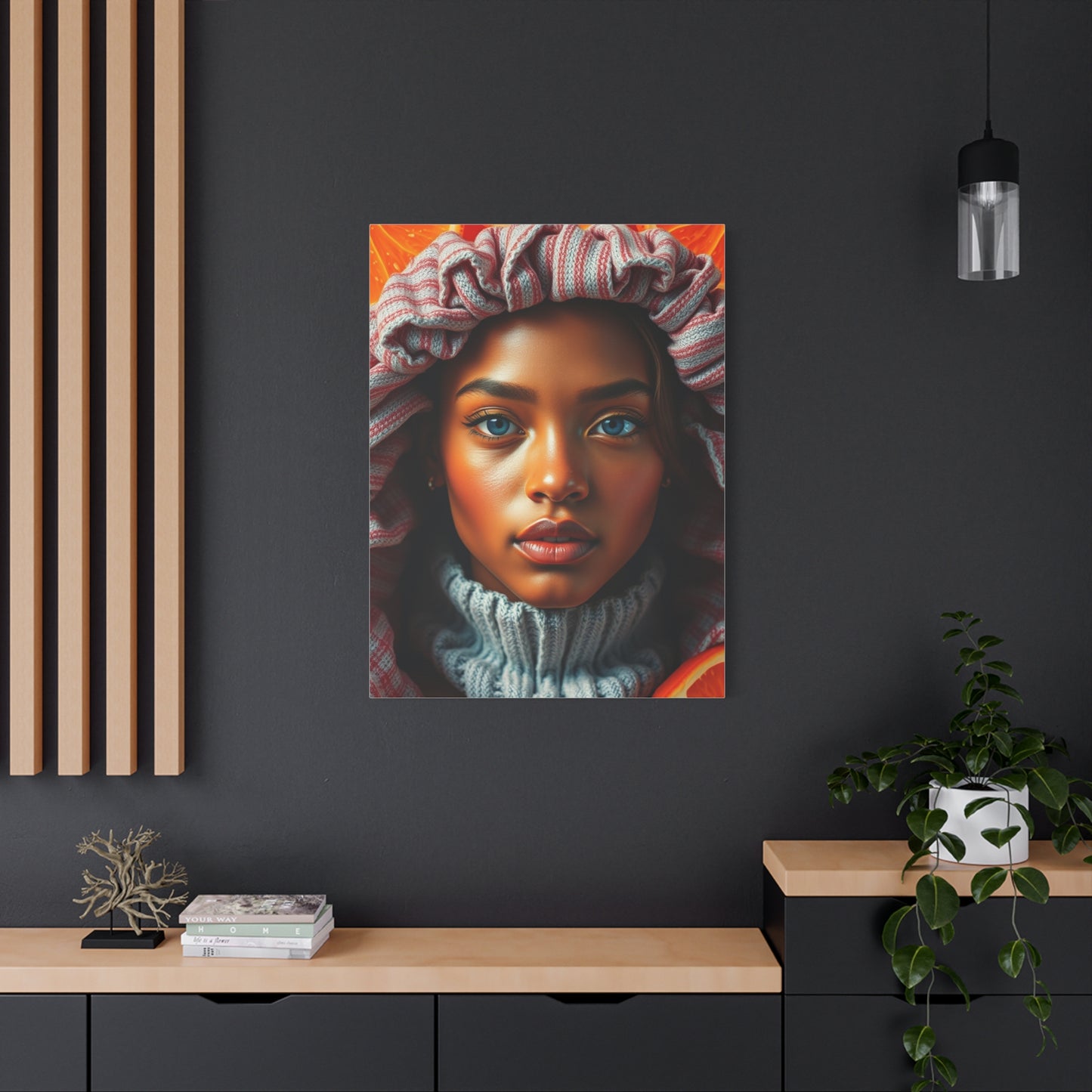 Radiant Apricot Impression Wall Art & Canvas Print