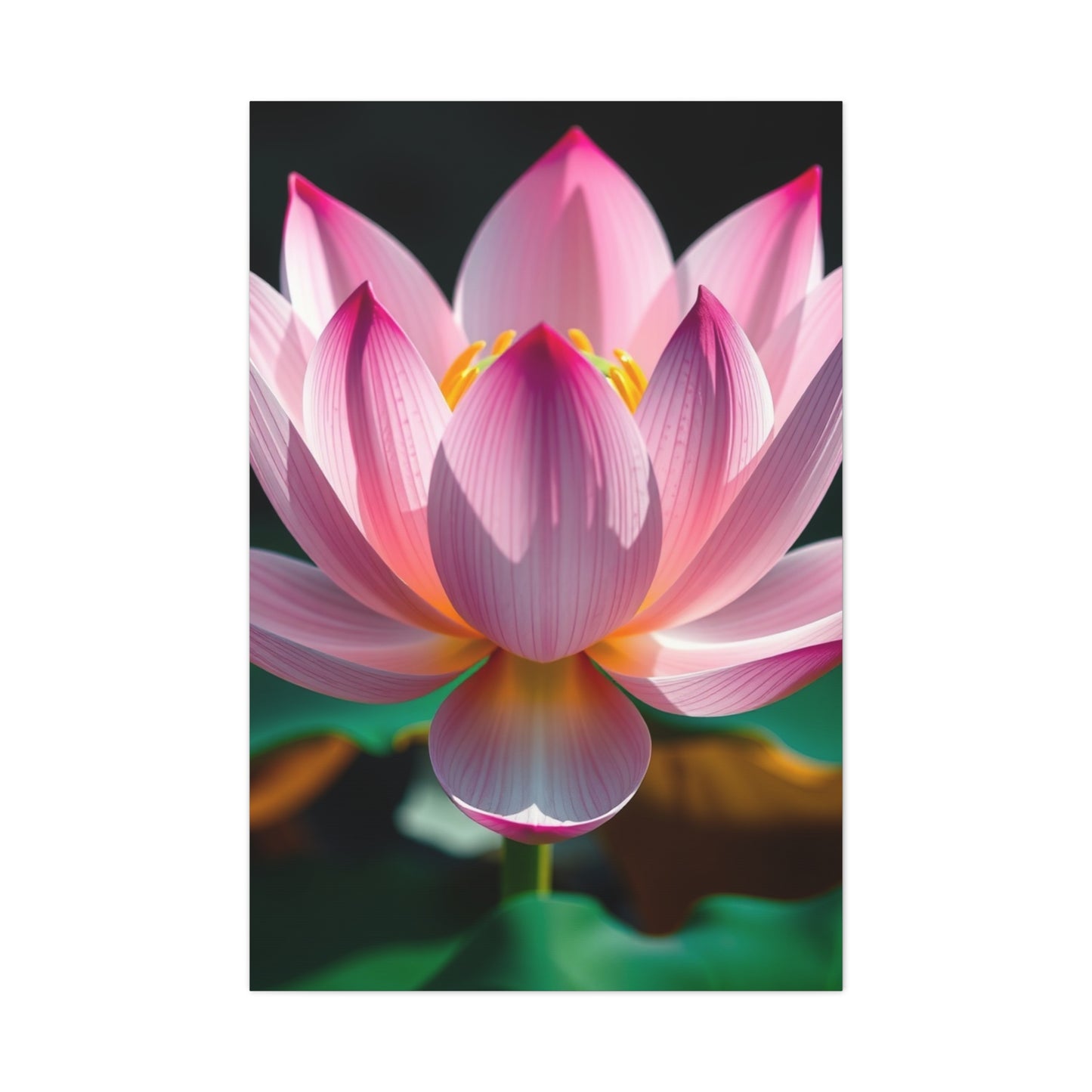 Gilded Tranquility Flora wall art & canvas print