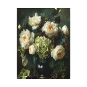 Dutch Floral Green Still Life Wall Art & Canvas Print