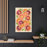 Retro Citrus Slice Composition Wall Art & Canvas Print