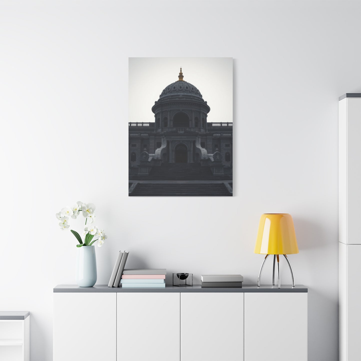 Gray & White Art Canvas Art 5 Wall Art & Canvas Print