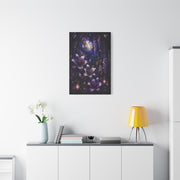 Stained Glass Violet Cathedral Garden Wall Art & Canvas Print