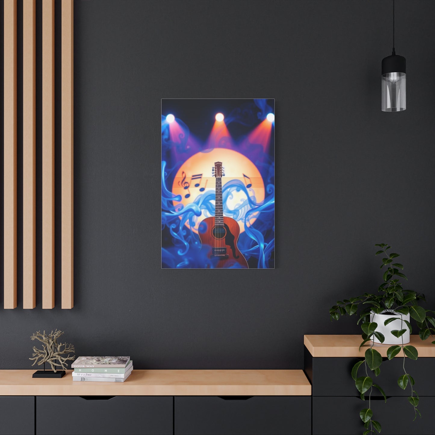 Blue Music Art Premium Gallery Wall Art & Canvas Print