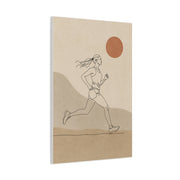 Scandinavian Runner Line Art Sports Wall Art & Canvas Print
