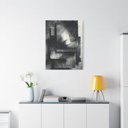 Monochrome Layered Paper Abstraction Wall Art & Canvas Print