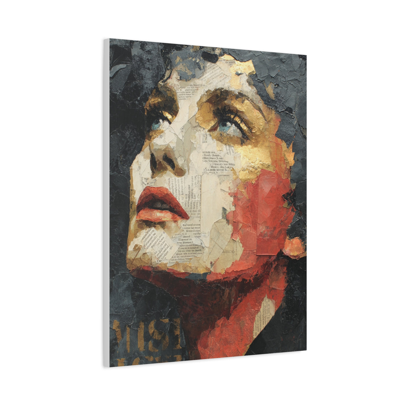 Editorial Collage Female Portrait Wall Art & Canvas Print