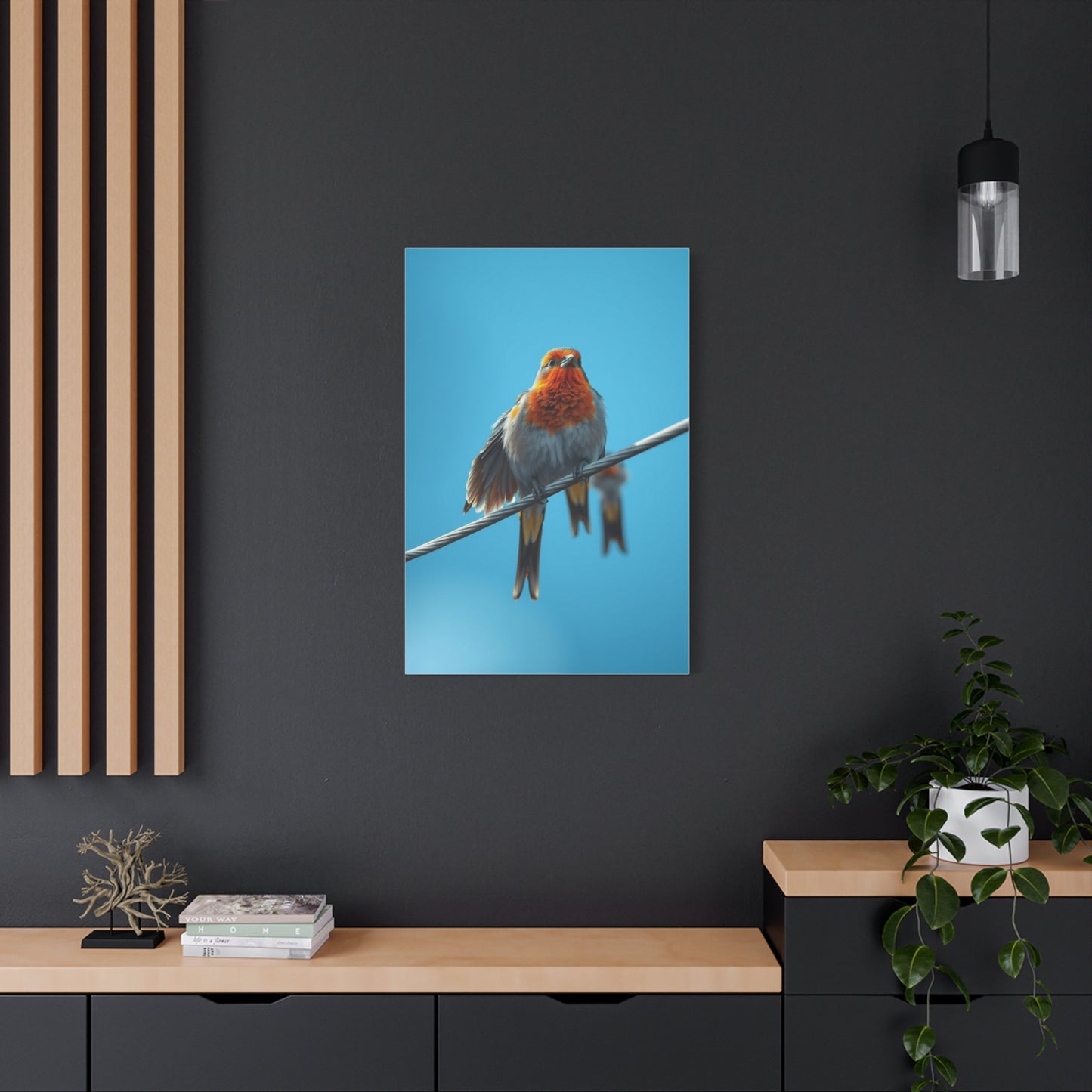 Birds On a Wire Art Supreme Canvas Wall Art & Canvas Print