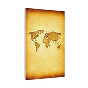 Sepia Continent Map Wall Art & Canvas Prints