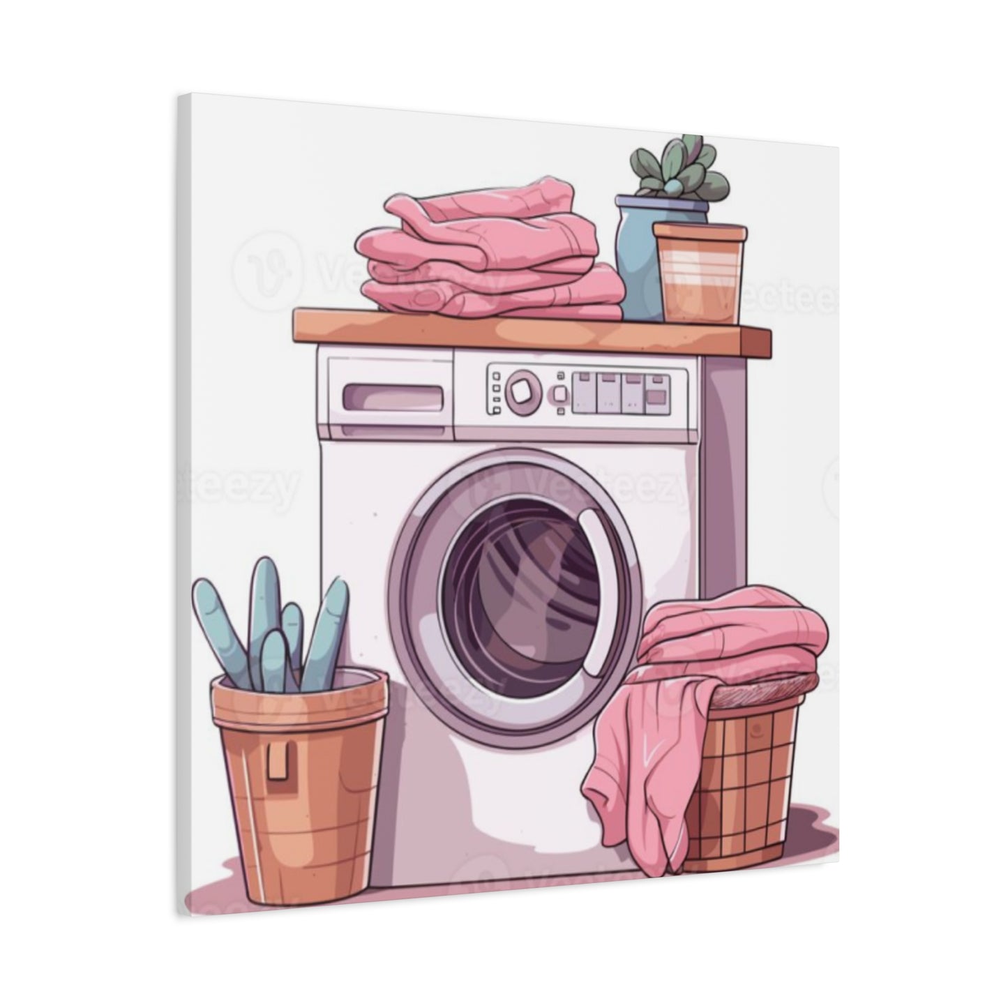 Colorful Laundry Poster For Laundry Room Wall Art & Canvas Prints