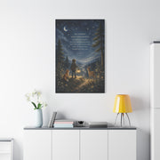 Joshua 1:9 Courage Night Path Scripture Wall Art & Canvas Print