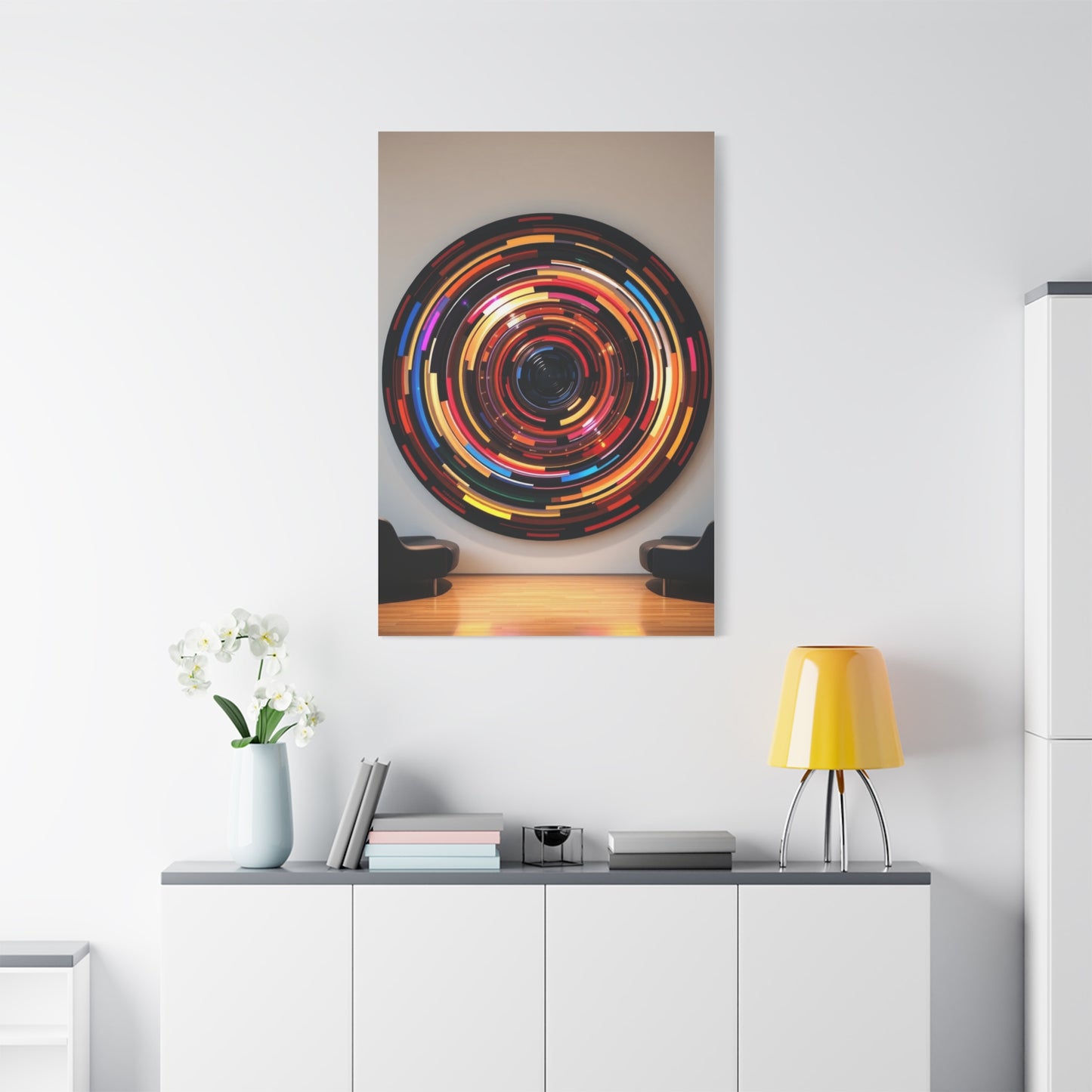 Supreme Circular Abstract Art Beautiful Collection Wall Art & Canvas Print
