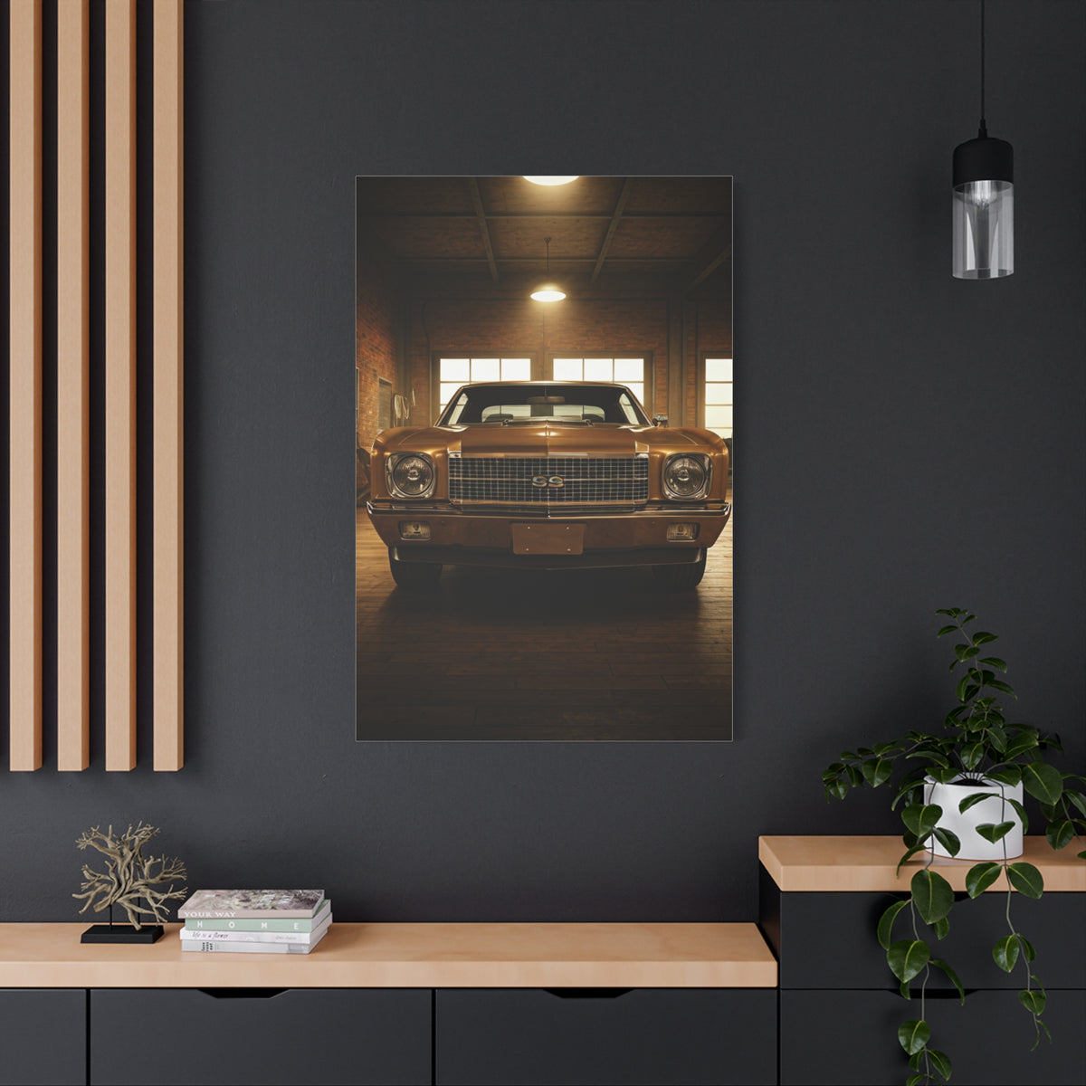 Chevrolet Chevelle SS Vintage Muscle Garage Wall Art & Canvas Prints