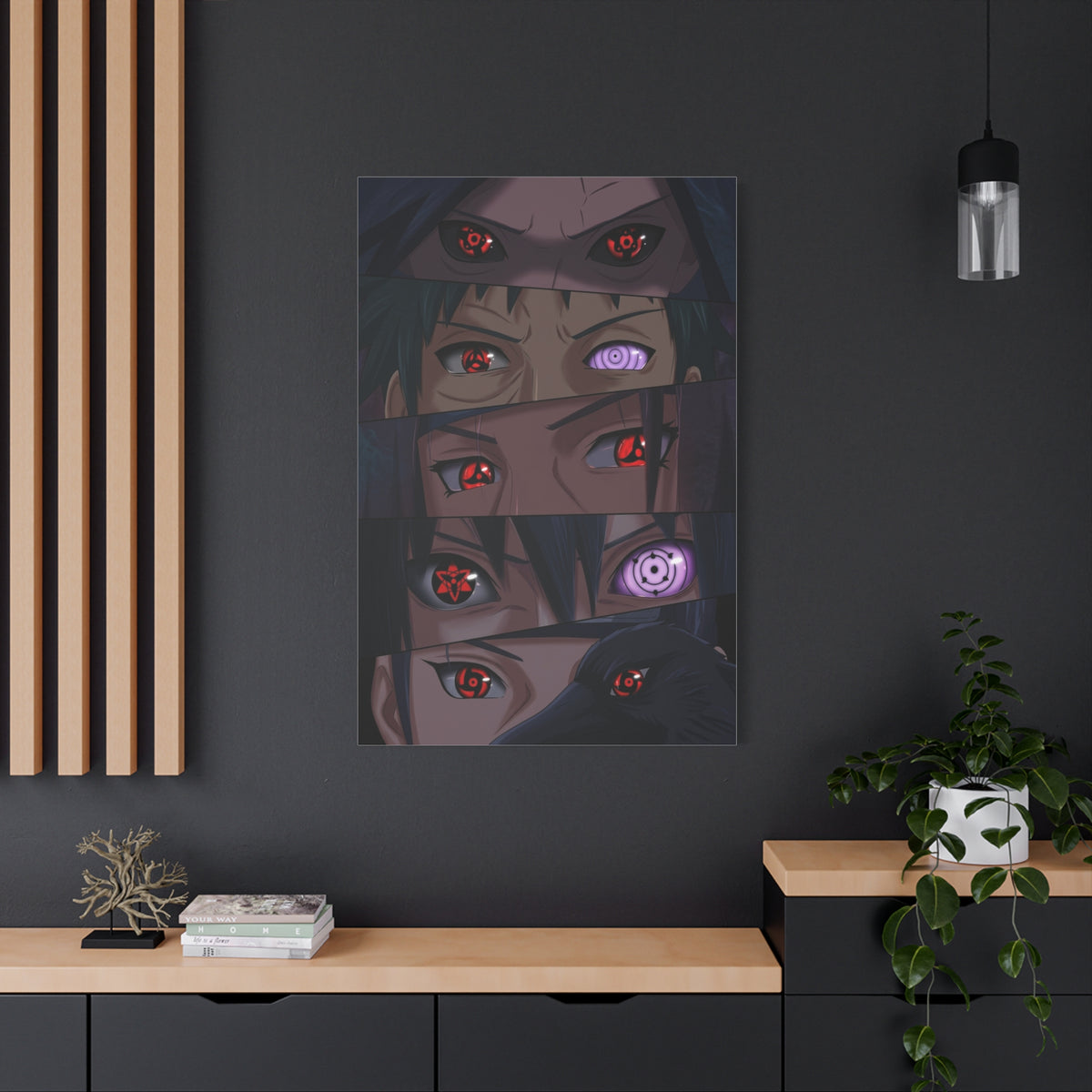 Naruto Uchiha Visual Prowess Eyes Poster Wall Art & Canvas Print