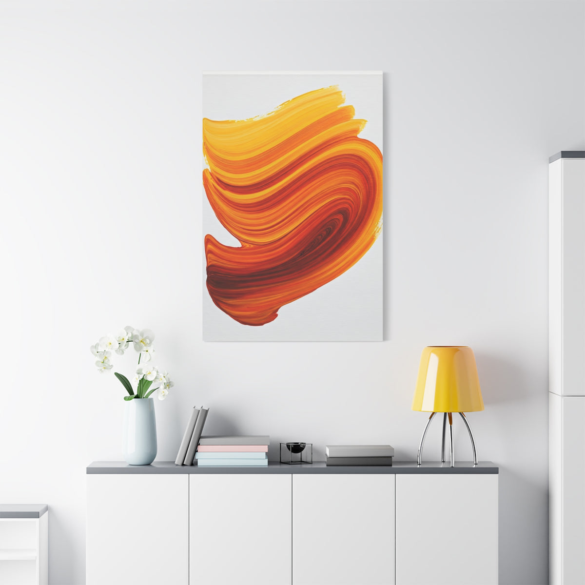 Solar Flame Flow Abstract Wall Art & Canvas Prints