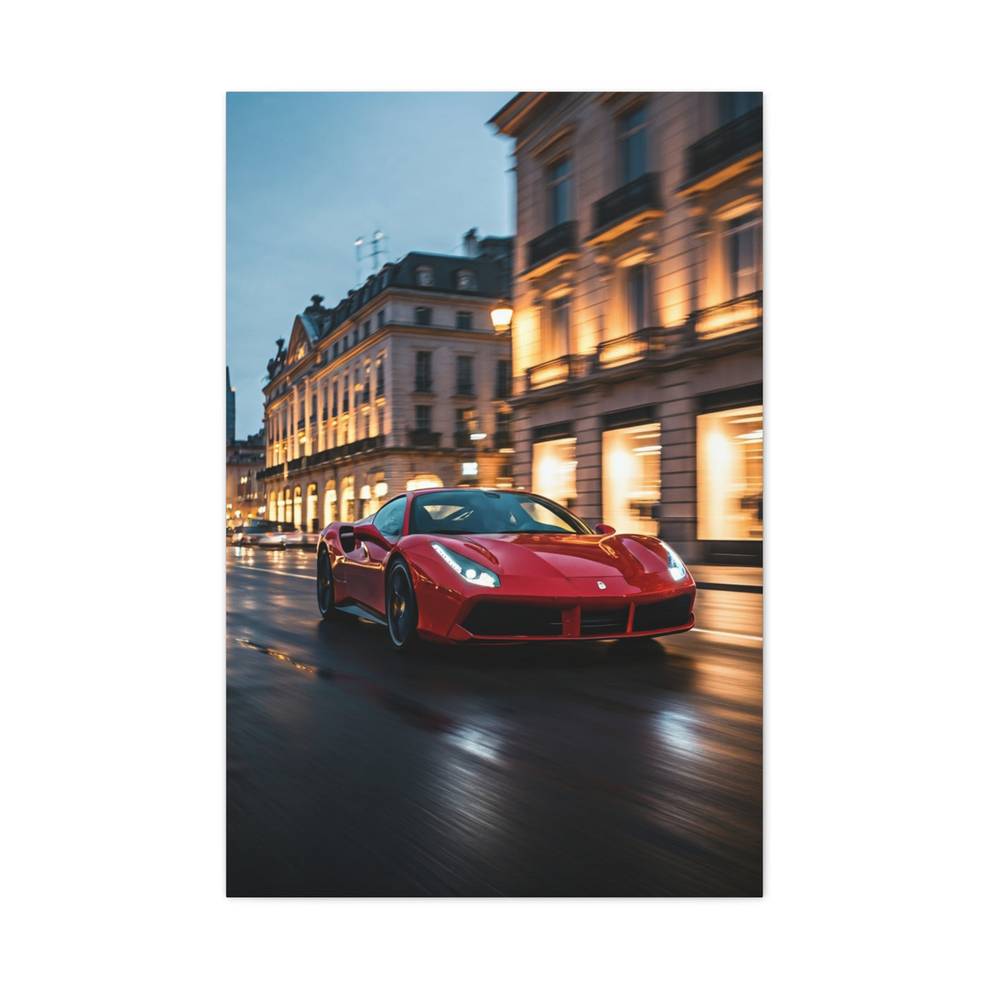 Ferrari 488 GTB Downtown Street Presence Wall Art & Canvas Prints