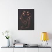 Intimate Dual Portrait Embrace Wall Art & Canvas Print