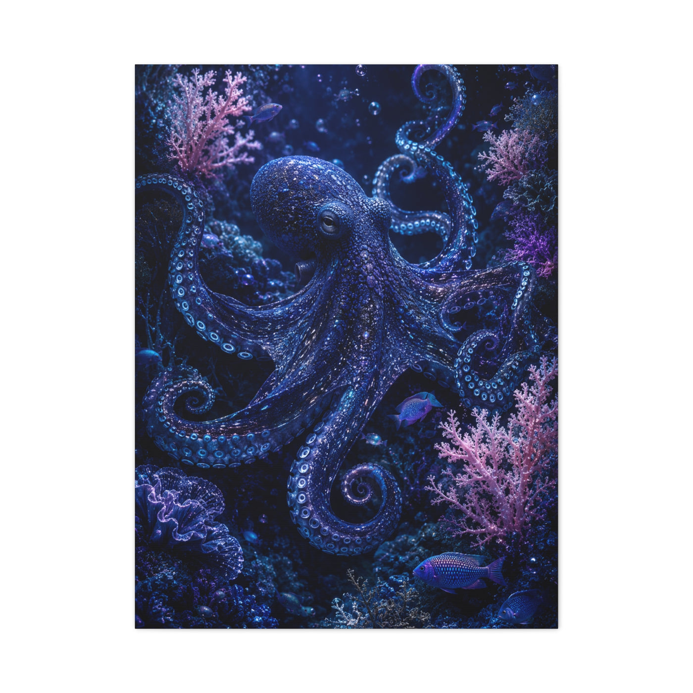 Deep Ocean Octopus Fantasy Tropical Wall Art & Canvas Print
