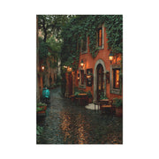 Italian Alley Evening Glow Wall Art & Canvas Print