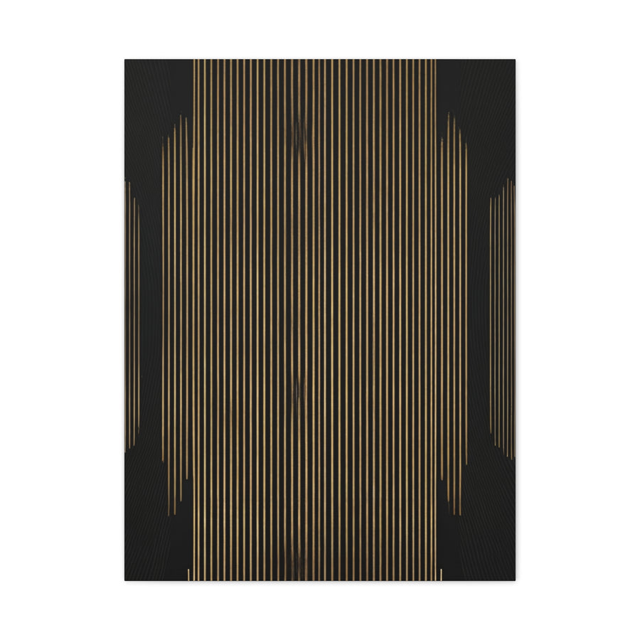 Midnight Gold Column Abstract Wall Art & Canvas Prints