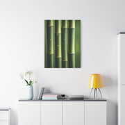 Green Bamboo Stalks Natural Zen Wall Art & Canvas Prints