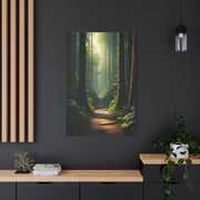 Misty Woodland Path Serenity Wall Art & Canvas Prints