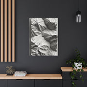 Sculpted Topographic Relief Wall Art & Canvas Print