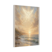 Isaiah Coastal Dove Scripture Wall Art & Canvas Print
