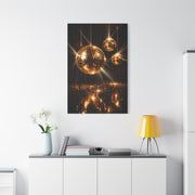 Golden Disco Ball Glamour Wall Art & Canvas Print