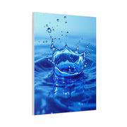 Crowned Water Splash Wall Art & Canvas Prints