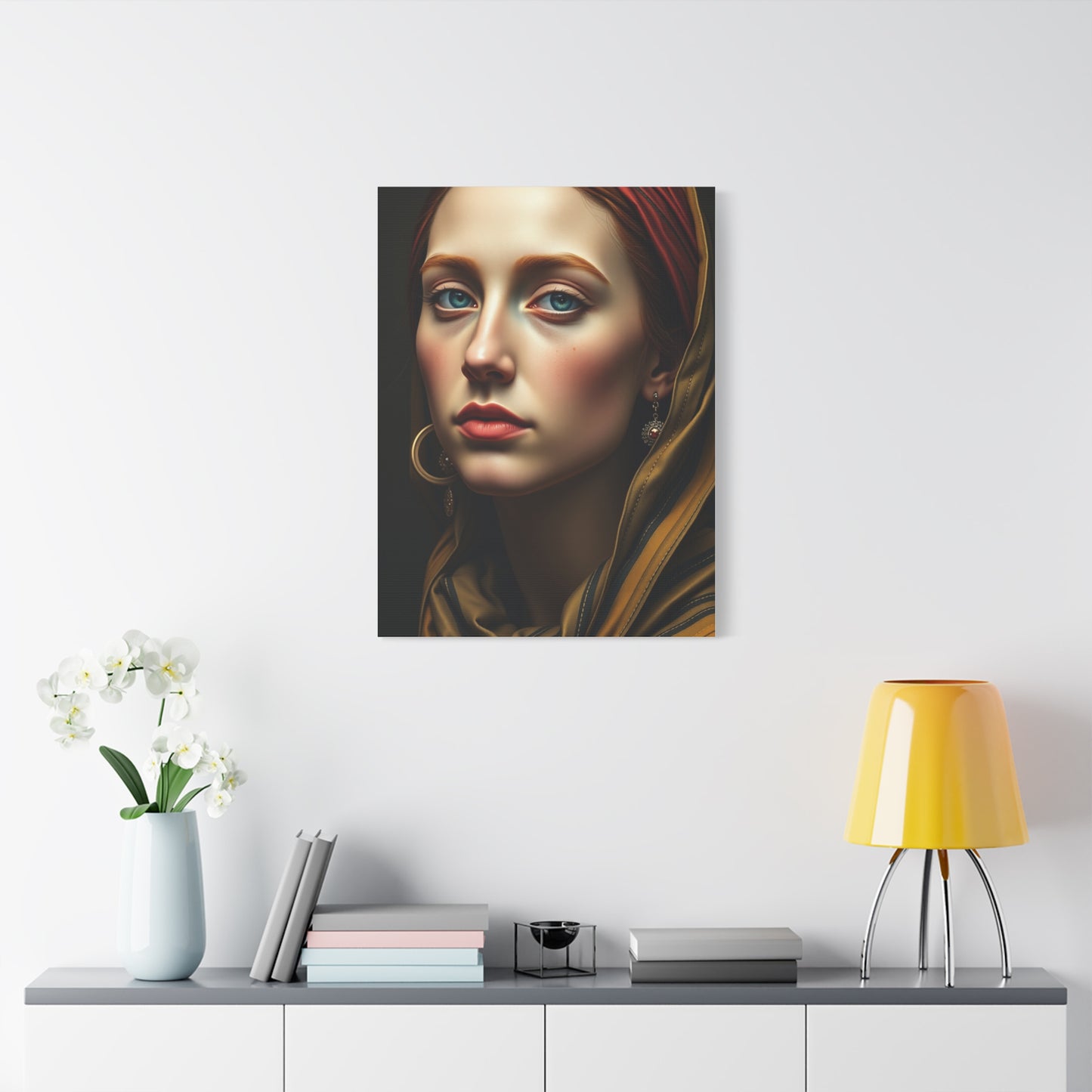 Graceful Contour Canvas Display