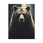 Regal Grizzly Close-Up Portrait Wall Art & Canvas Prints