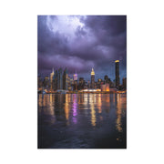 New York Skyline Rainstorm Reflections Wall Art & Canvas Print