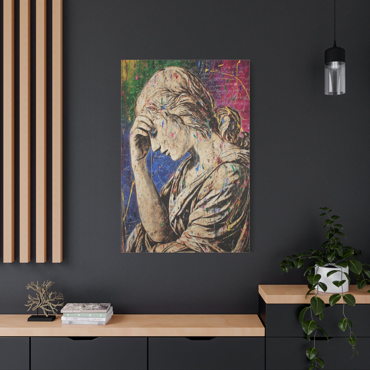 Graffiti Renaissance Sculpture Wall Art & Canvas Print