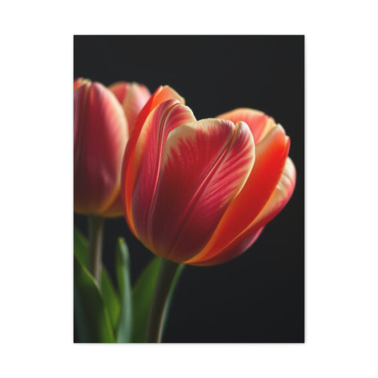 Tulip Flower Art Supreme Canvas Wall Art & Canvas Print