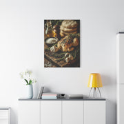Herb Roasted Chicken Rustic Kitchen Wall Art & Canvas Print