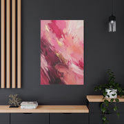 Pink Abstract Expressionist Brushstroke Wall Art & Canvas Print