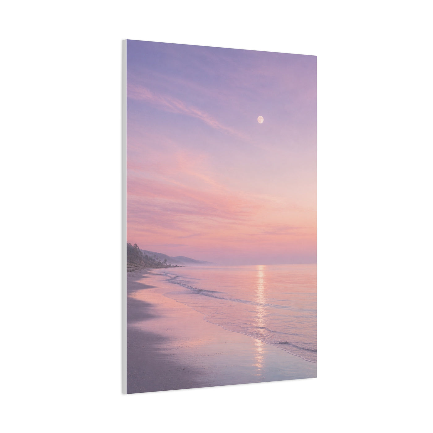 Pastel Dusk Shoreline Wall Art & Canvas Print