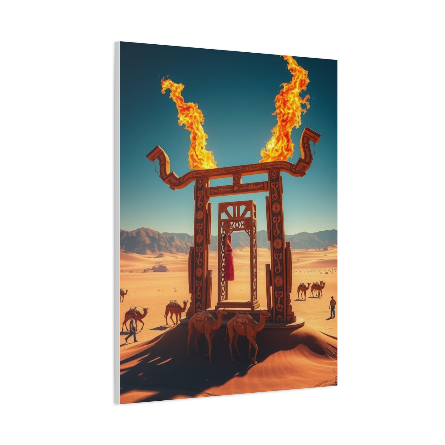 Gilded Sands Impression Wall Art & Canvas Print