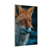 Rain-Soaked Fox Twilight Portrait Wall Art & Canvas Print