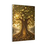 Golden Bodhi Tree Illumination Wall Art & Canvas Print
