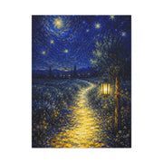 John 8:12 Lantern Path Scripture Wall Art & Canvas Print