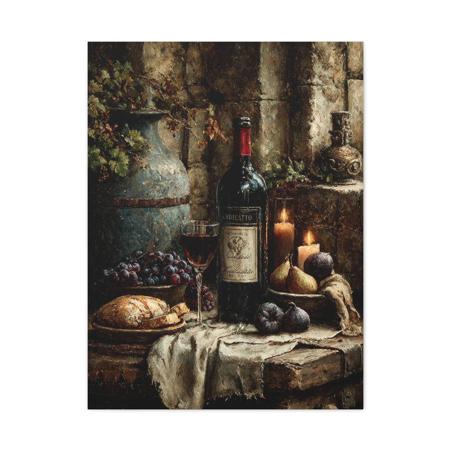 Italian Wine & Harvest Still Life Wall Art & Canvas Print