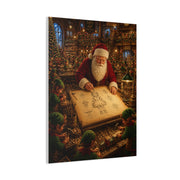 Santa’s Busy Workshop Blueprint Wall Art & Canvas Print