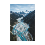 Glacial River Valley Aerial Wall Art & Canvas Print